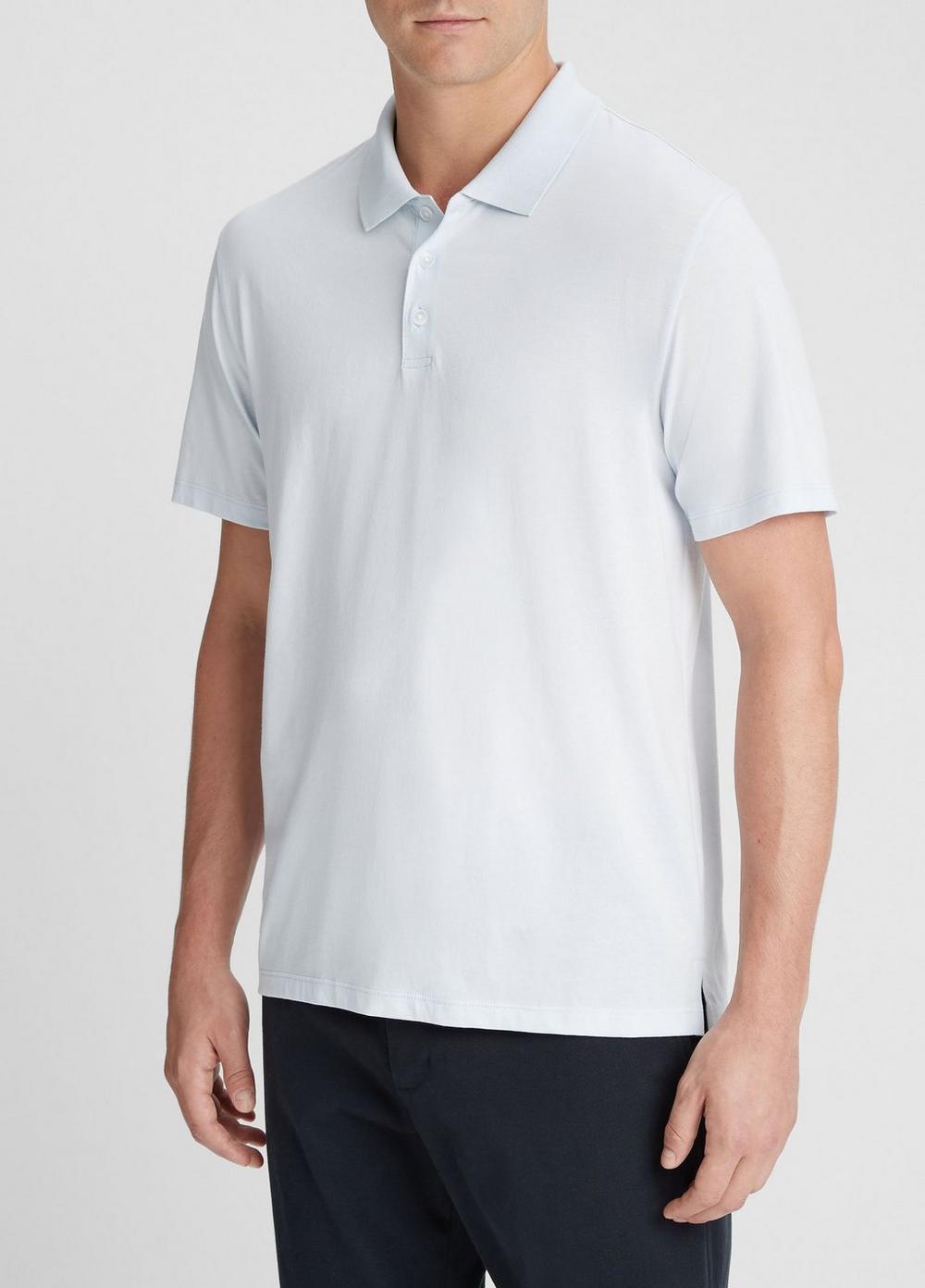 Pima Cotton Short-Sleeve Polo Shirt Product Image