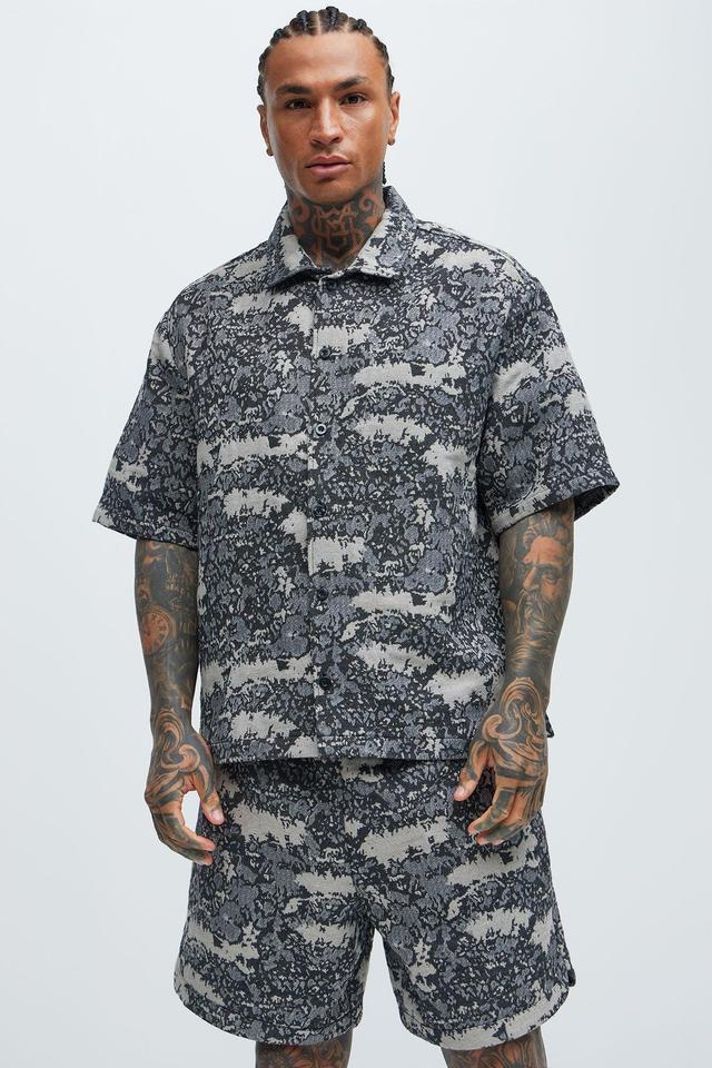 Deklan Textured Shirt - Black/combo Product Image