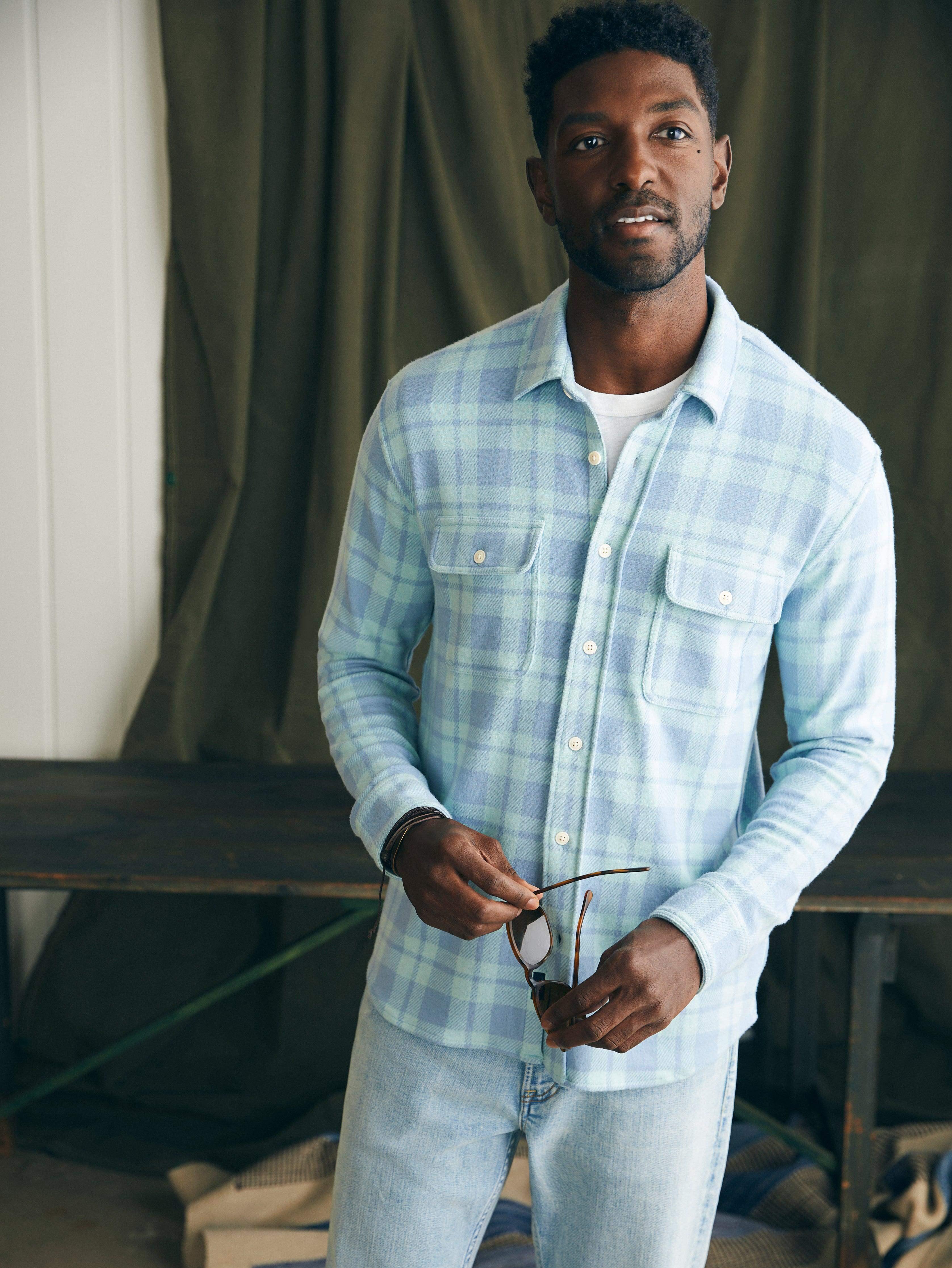 Legend™ Sweater Shirt - Clearwater Coast Plaid Product Image