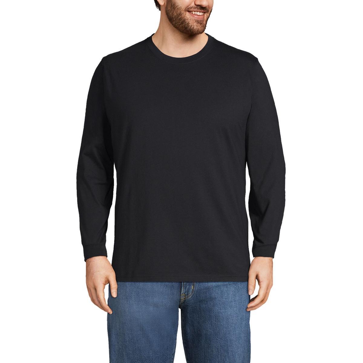 Mens Lands End Super-T Long Sleeve T-Shirt Product Image