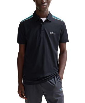 Boss by Hugo Boss Mens Contrast Logo Performance- Polo Shirt Product Image