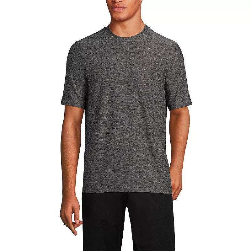 Mens Lands End Short Sleeve Performance Hybrid Crewneck Tee Product Image