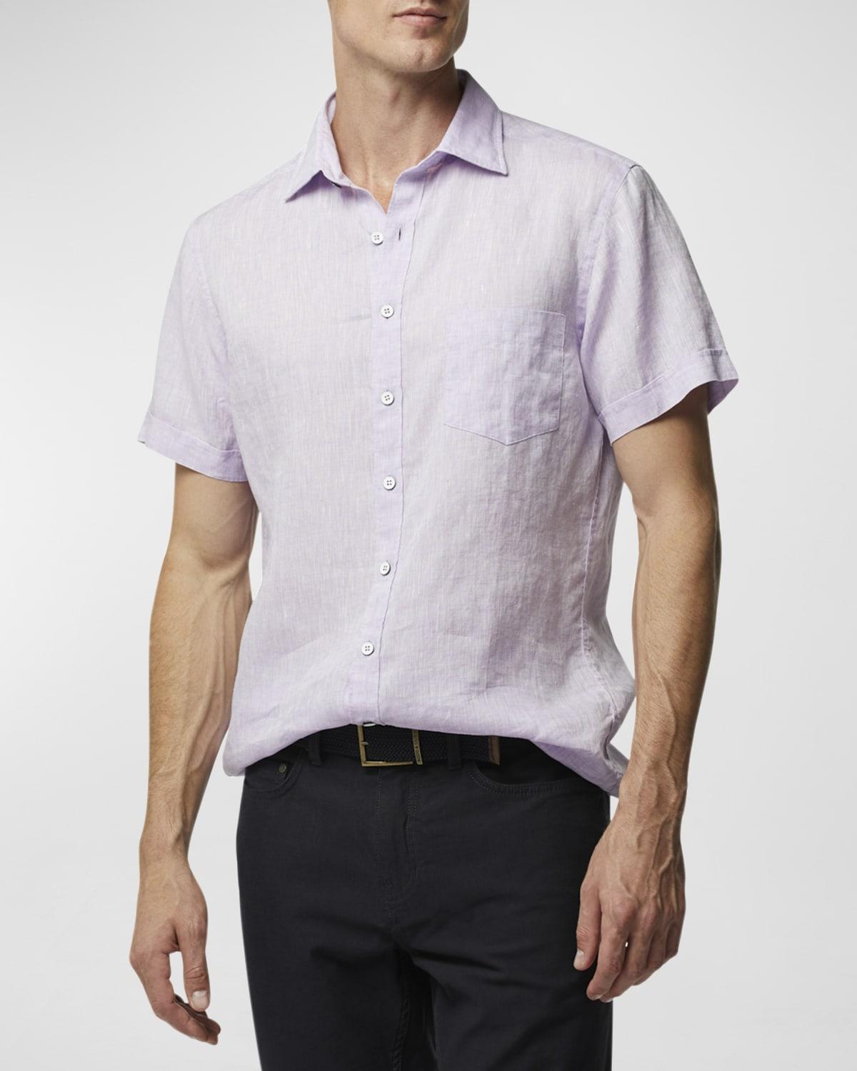 Rodd & Gunn Ellerslie Short Sleeve Linen Button-Up Shirt Product Image