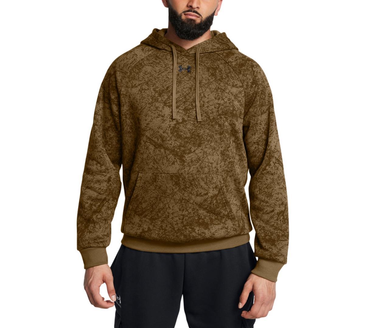 Mens Under Armour Rival Fleece Tech Camo Hoodie Product Image