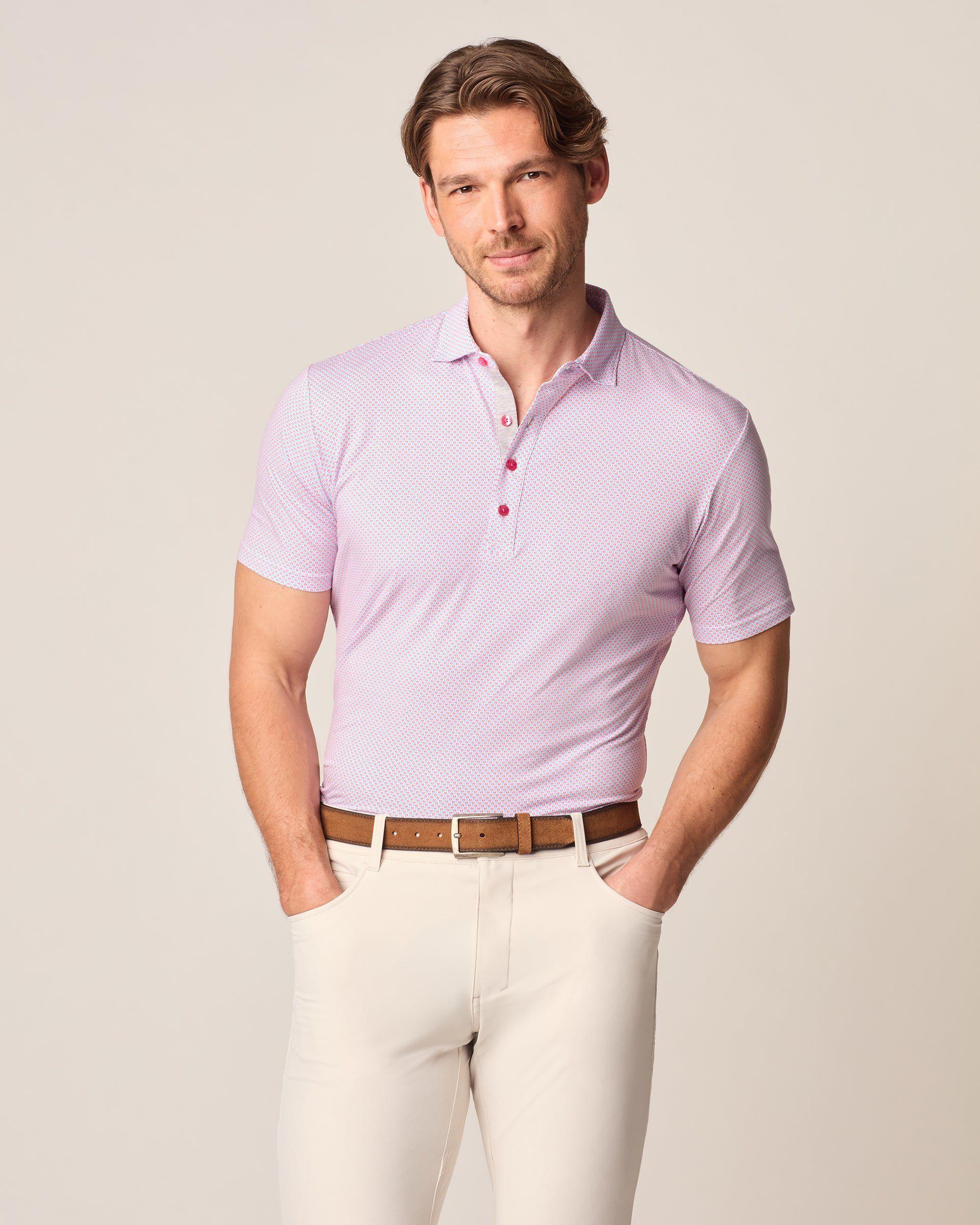 johnnie-O Linxter Cotton Blend Performance Polo - Elliott Product Image