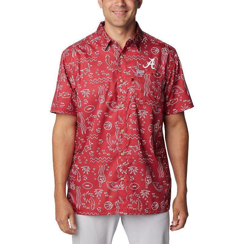 Columbia Men's Collegiate PFG Super Slack Tide Shirt - Alabama- Product Image