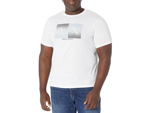 Armani Exchange Logo A| X T-Shirt w/ Lines Men's Clothing Product Image