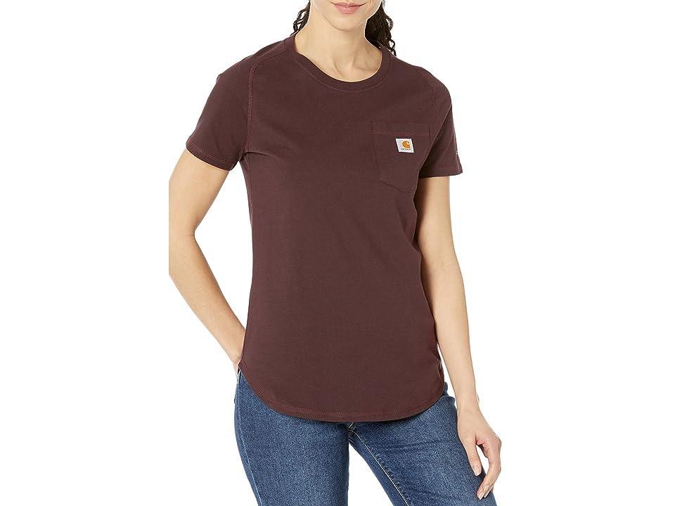 Carhartt Force Relaxed Fit Midweight T-Shirt (Blackberry) Women's Clothing product image