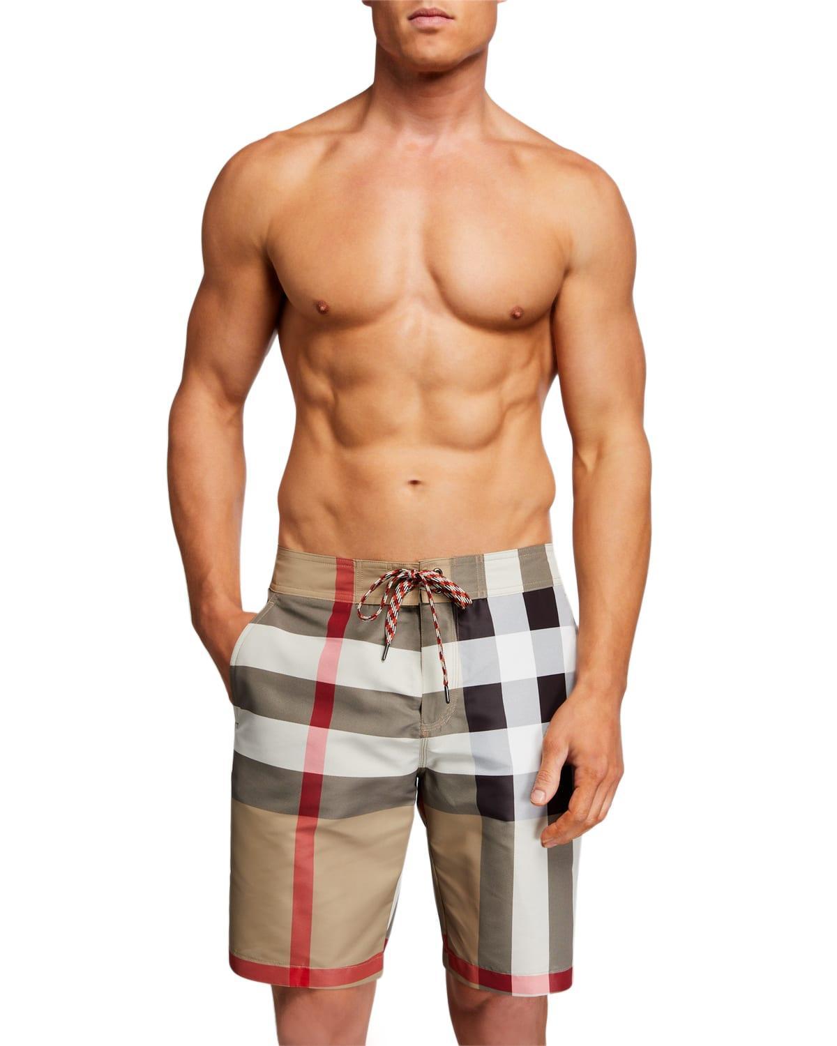 burberry Breton Check Swim Trunks Product Image