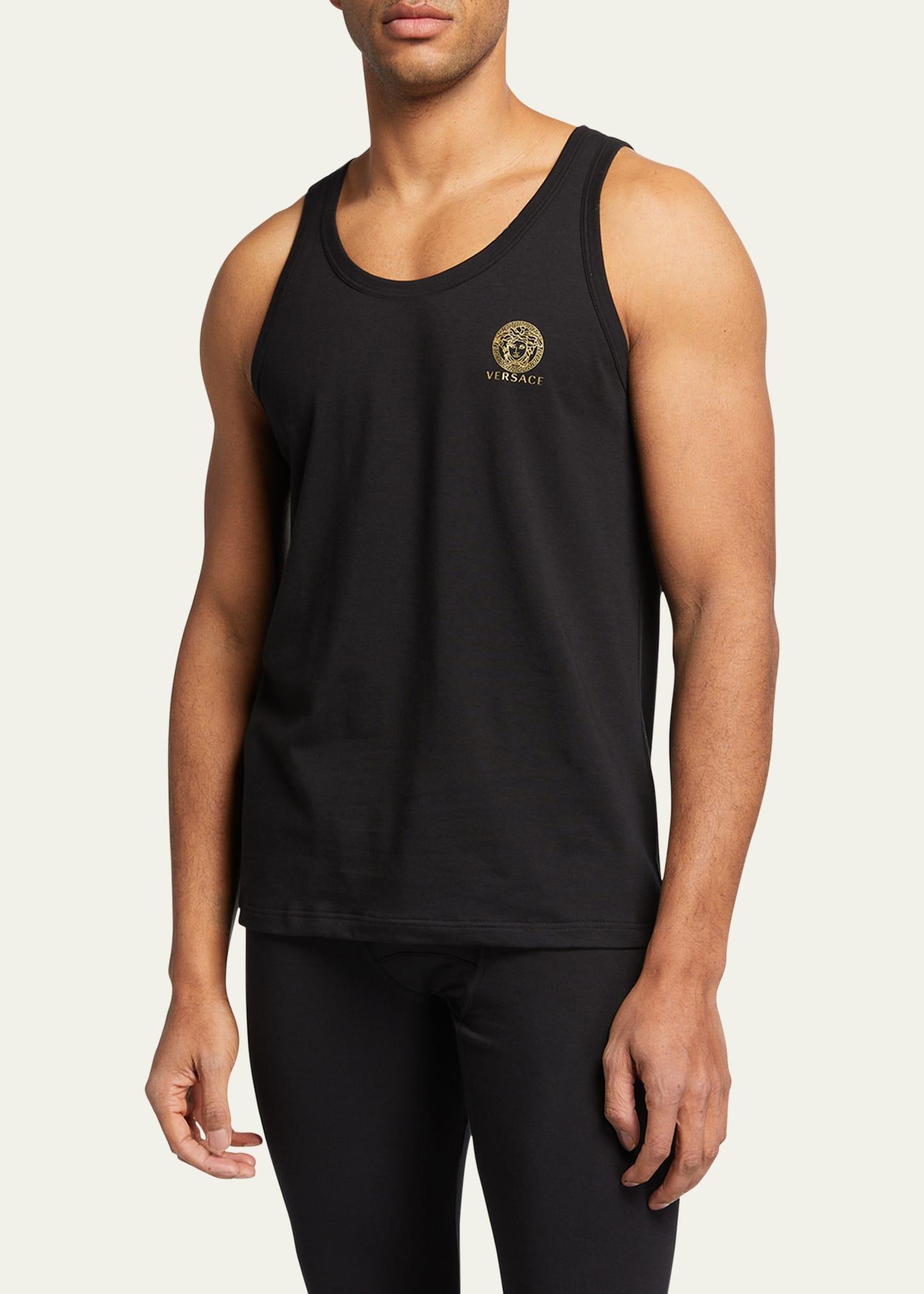 Mens Solid Medusa Head Tank Top Product Image