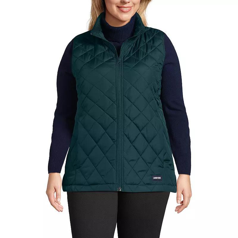 Plus Size Lands End Insulated Vest, Womens Red Product Image