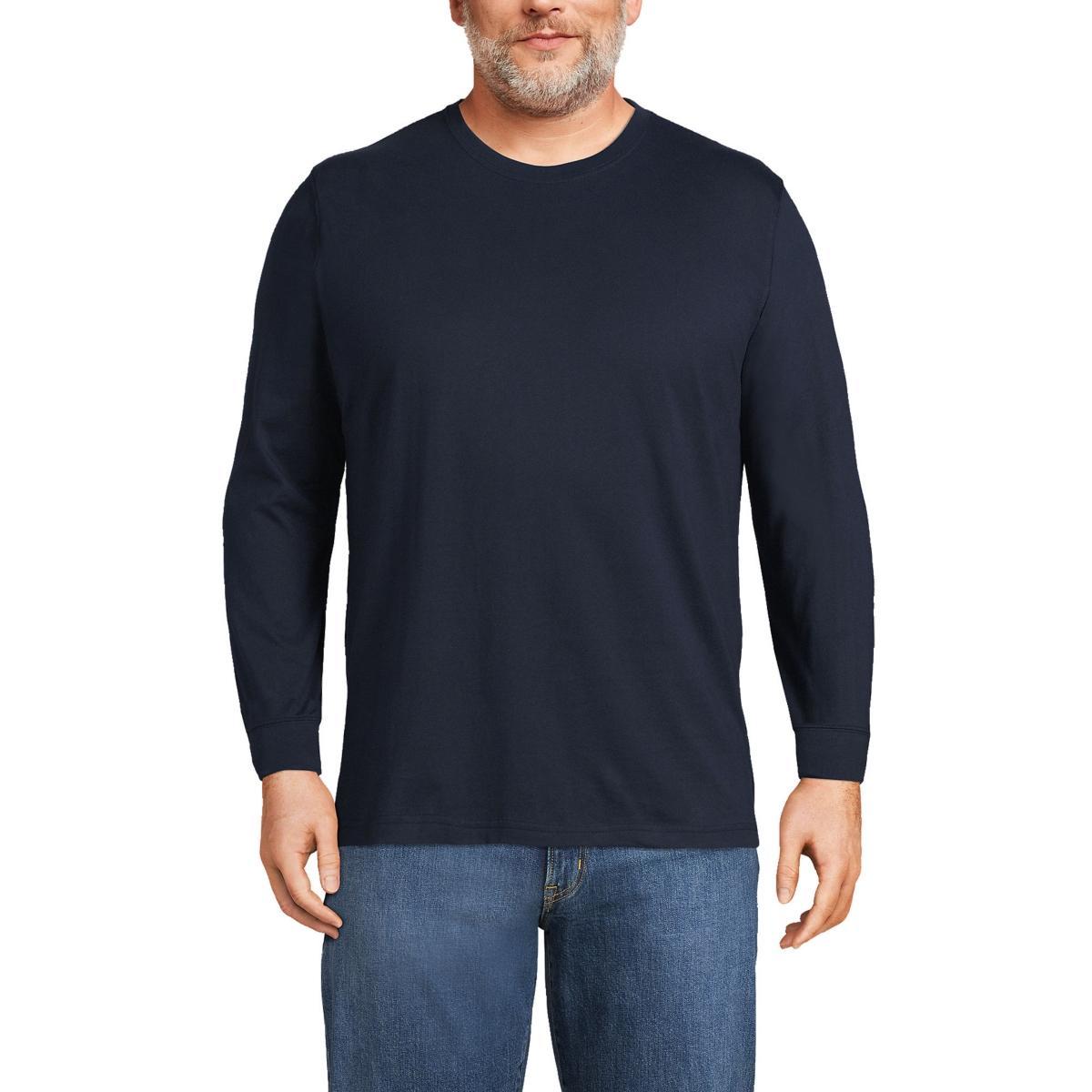 Mens Lands End Super-T Long Sleeve T-Shirt Product Image