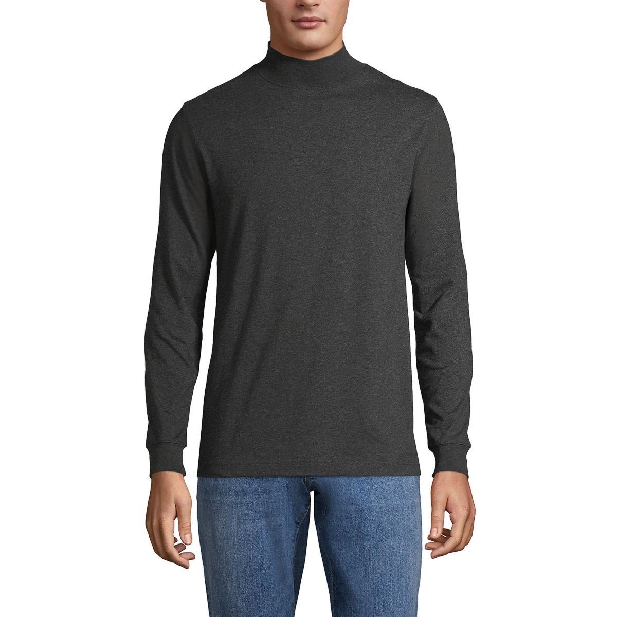 Big & Tall Lands End Super Mock Turtleneck, Mens Product Image