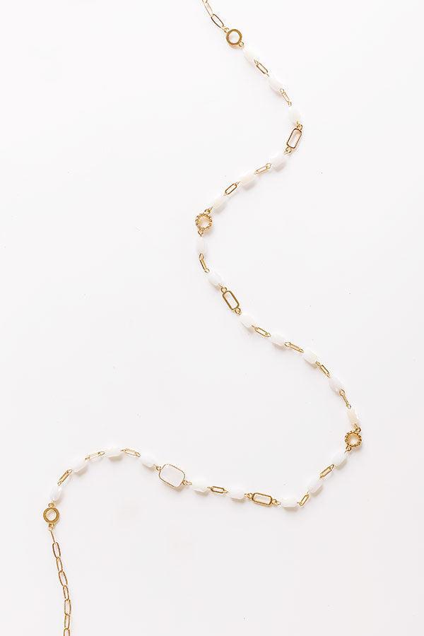 All The Glam Necklace in White Product Image