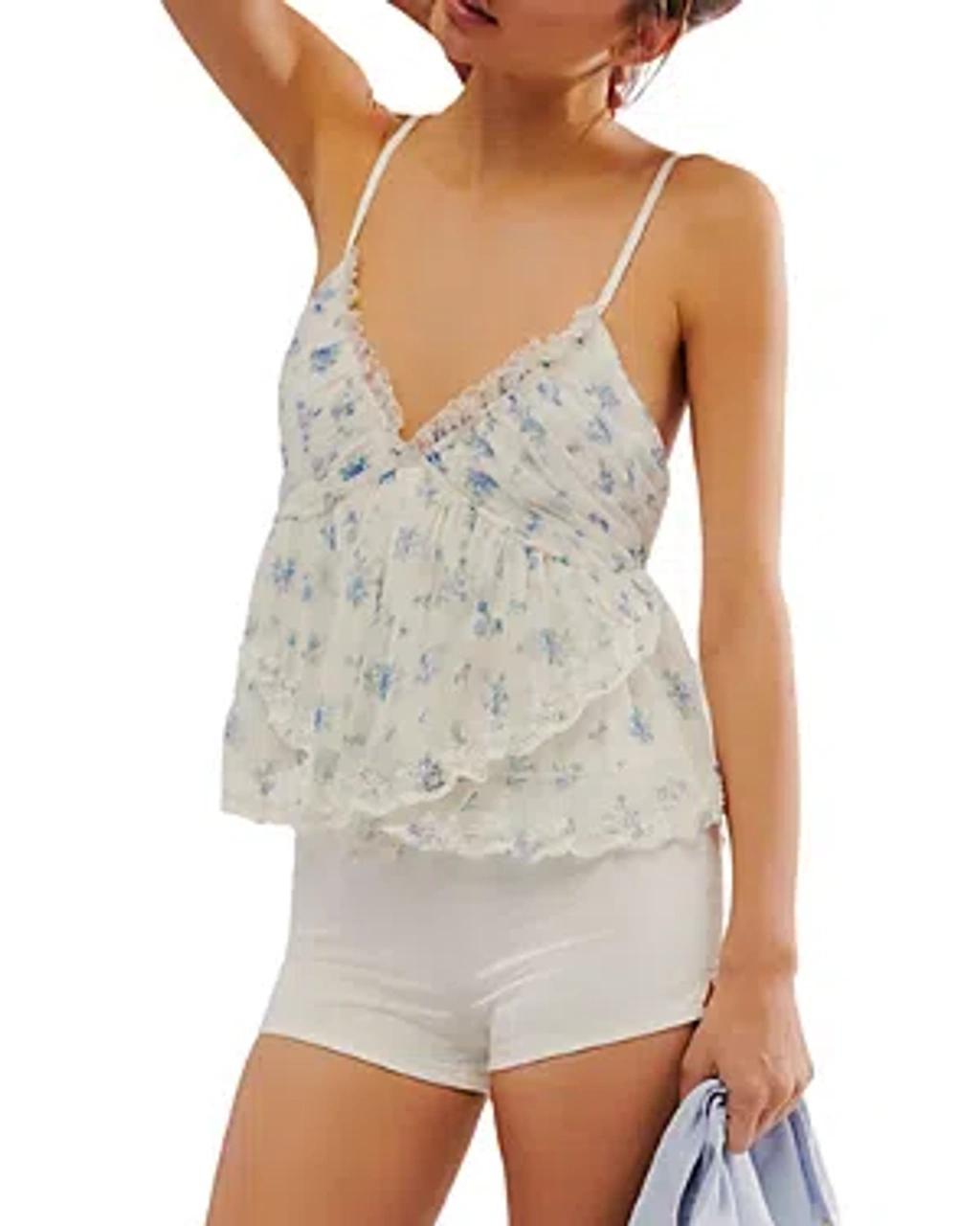 Femme Fatale Printed Top In Ivory Combo Product Image