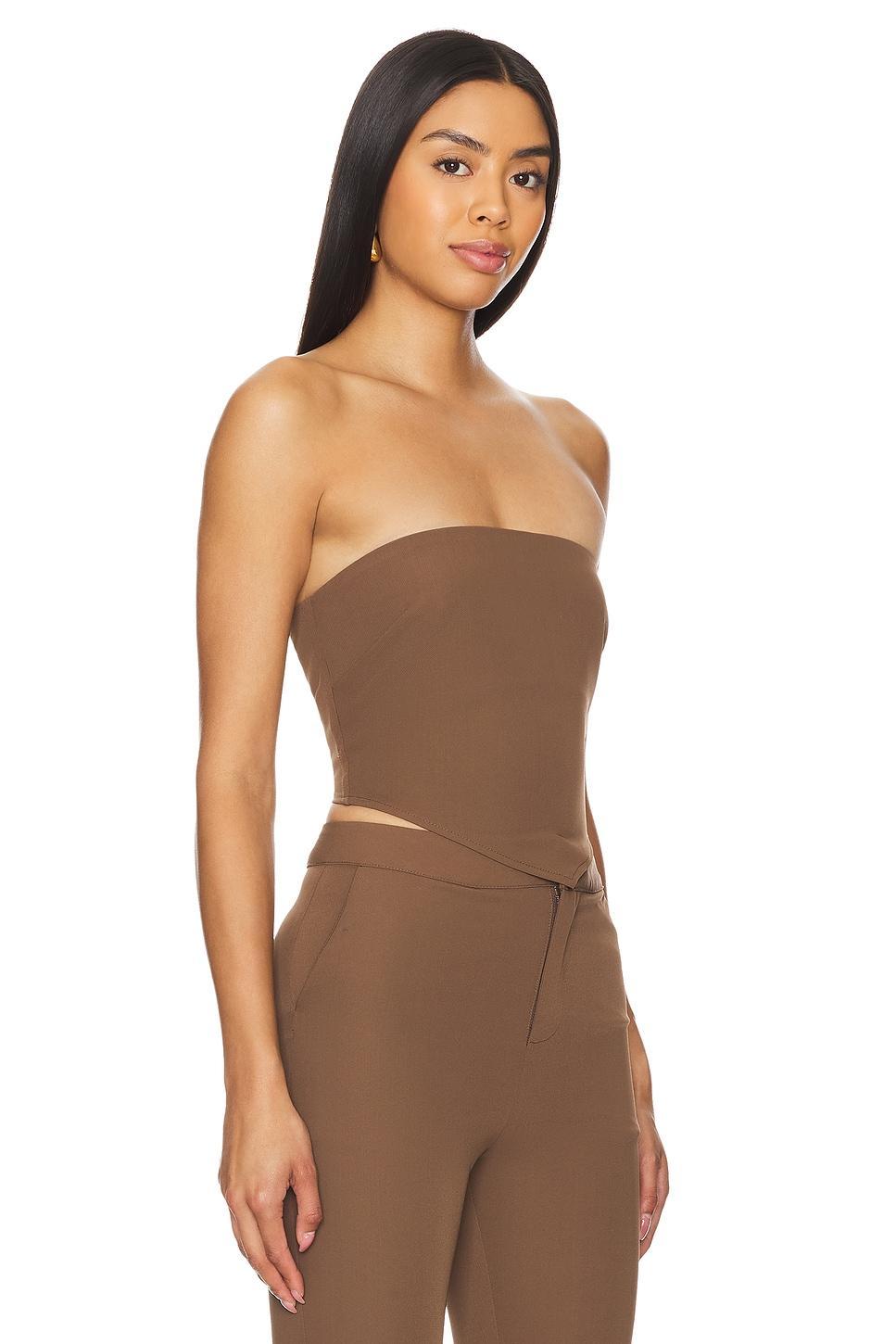 Lovers and Friends Natasha Top in Mushroom Brown Product Image