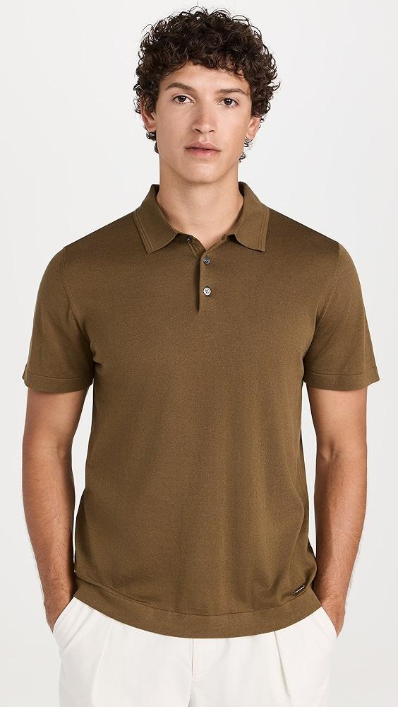 SIMKHAI Barron Short Sleeve Polo | Shopbop Product Image