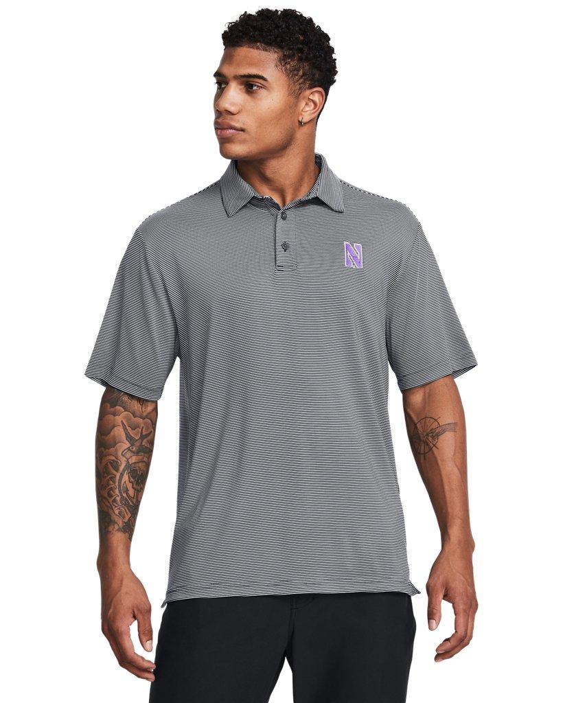 Men's UA Tee To Green Collegiate Bridge Stripe Polo Product Image