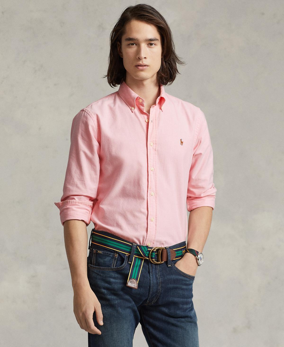 Polo Ralph Lauren Classic Fit Long Sleeve Cotton Oxford Button Down Shirt Product Image