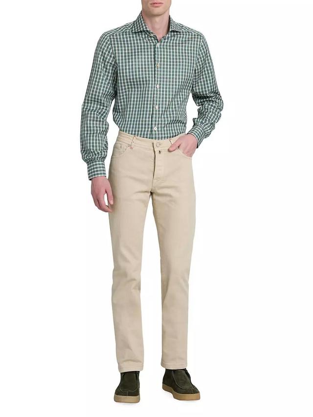 Mens Cotton Five-Pocket Trousers Product Image