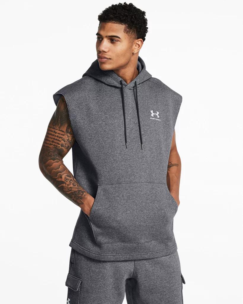 Men's UA Icon Fleece Sleeveless Hoodie Product Image