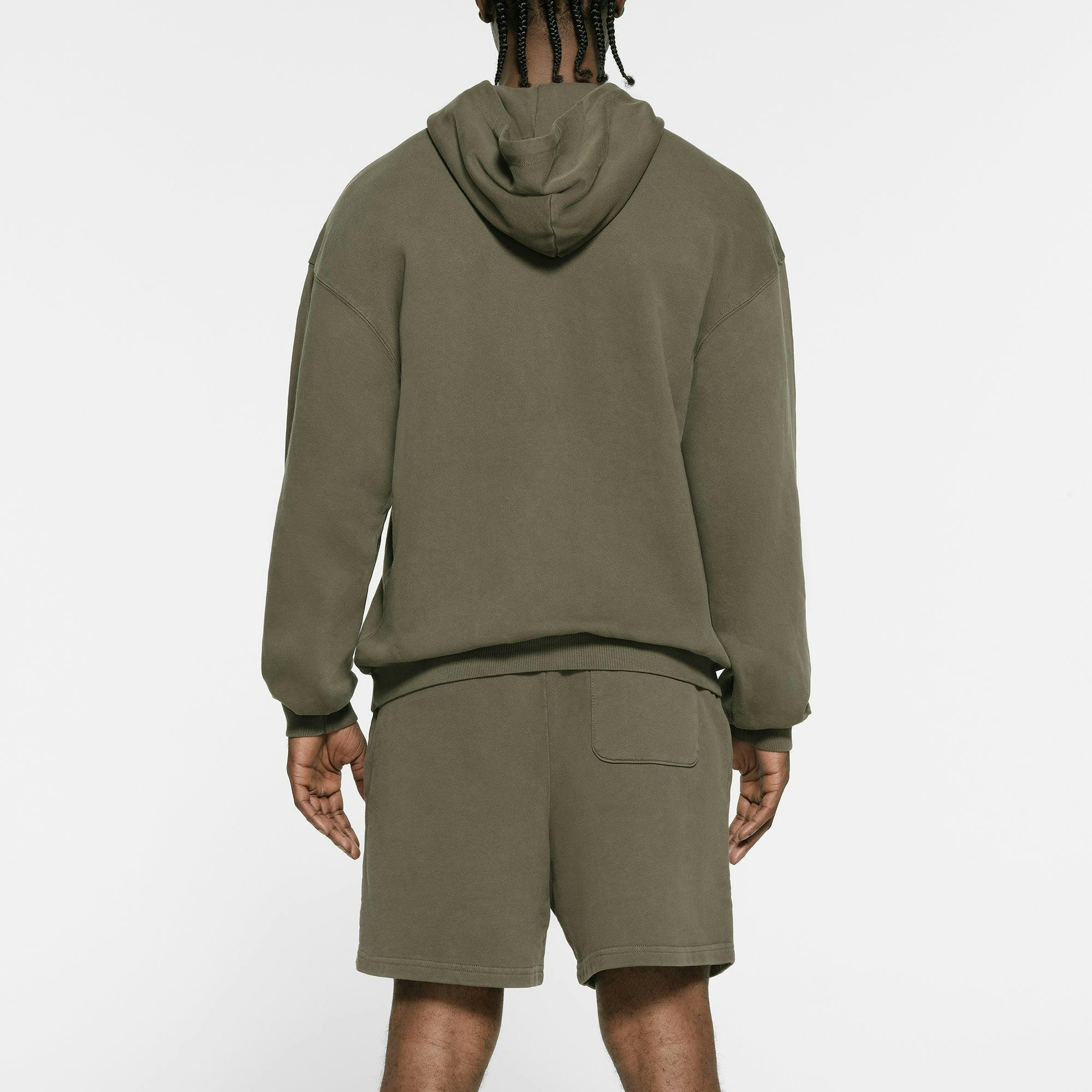 TERRY MENS RELAXED HOODIE | MILITARY Product Image