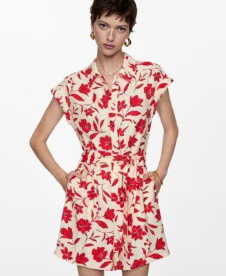 Women's Tropical Print Playsuit Product Image