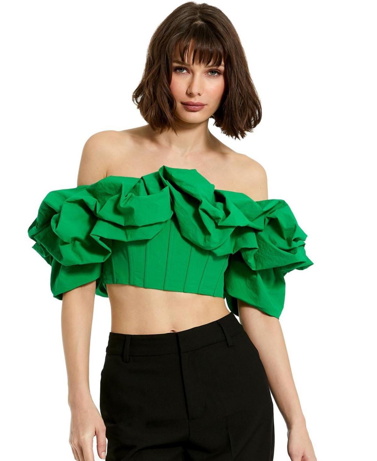 Womens Faille Off-The-Shoulder Bustier Top Product Image