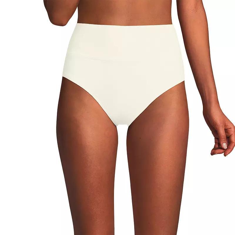 Womens Lands End Chlorine Resistant Fold Over High Waisted Bikini Bottoms Product Image