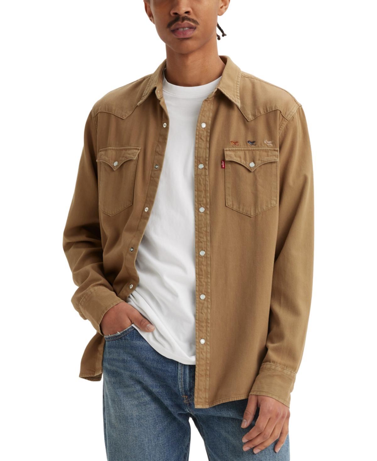 Levis Long Sleeve Plaid Western Shirt Product Image