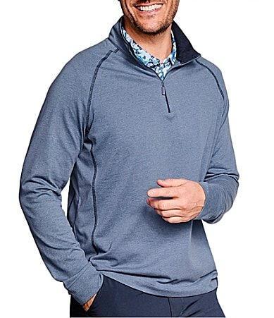 Johnston & Murphy XC4 Quarter Zip Piqu Performance Golf Pullover Product Image