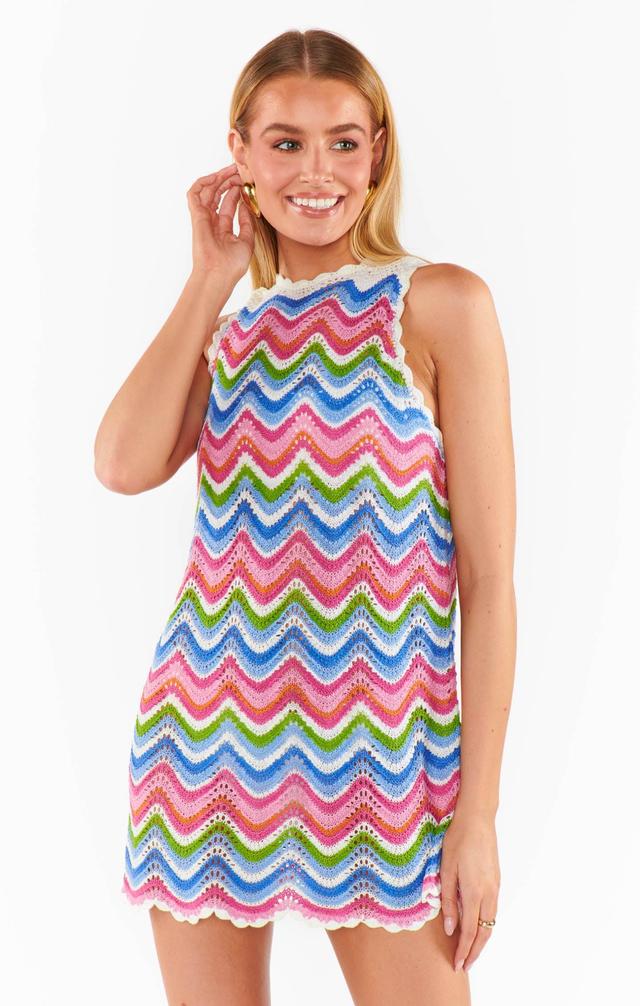 Sweeney Coverup ~ Wavy Stripe Crochet Product Image