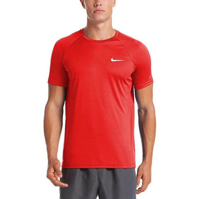 Mens Nike Dri-FIT UPF 40+ Hydroguard Short Sleeve Swim Tee Mineral Blue Product Image