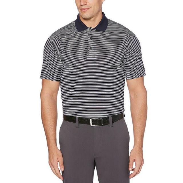 Mens Grand Slam Off Course Championship Striped Golf Polo Blue Product Image