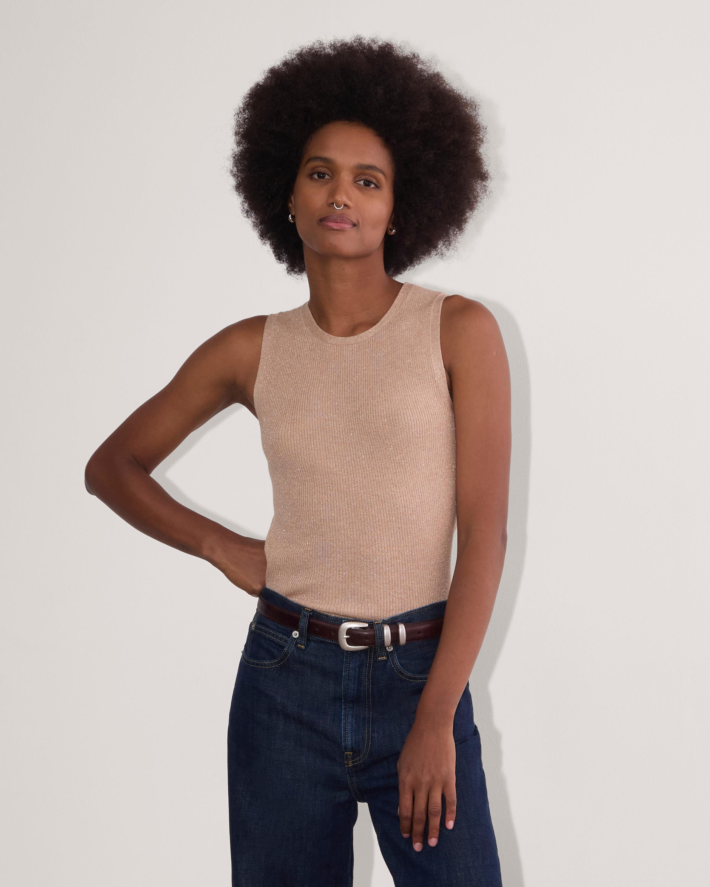 The Tank in Lurex Merino Product Image