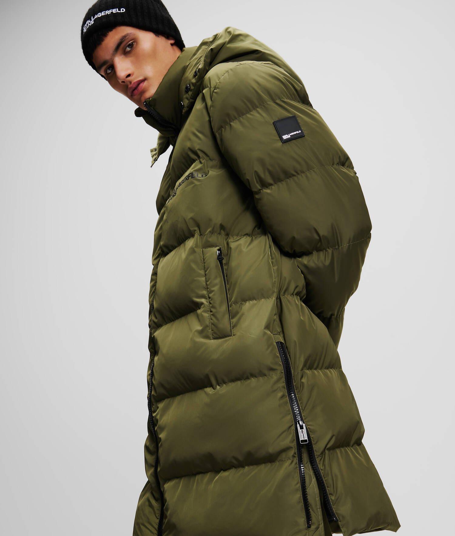 KLJ HOODED LONGLINE PUFFER COAT Product Image