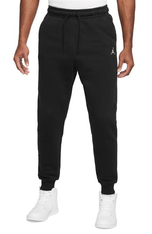 Jordan Mens Jordan Essentials Fleece Pants - Mens White/Black Product Image