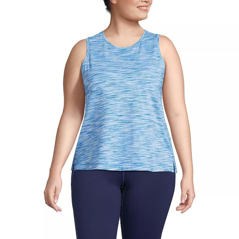 Plus Size Lands End Performance Crewneck Tank Top, Womens product image