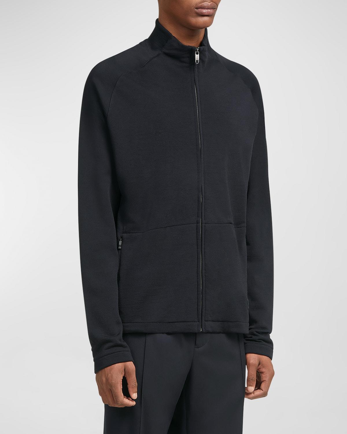 Mens Merino Wool Zip-Up Jacket Product Image