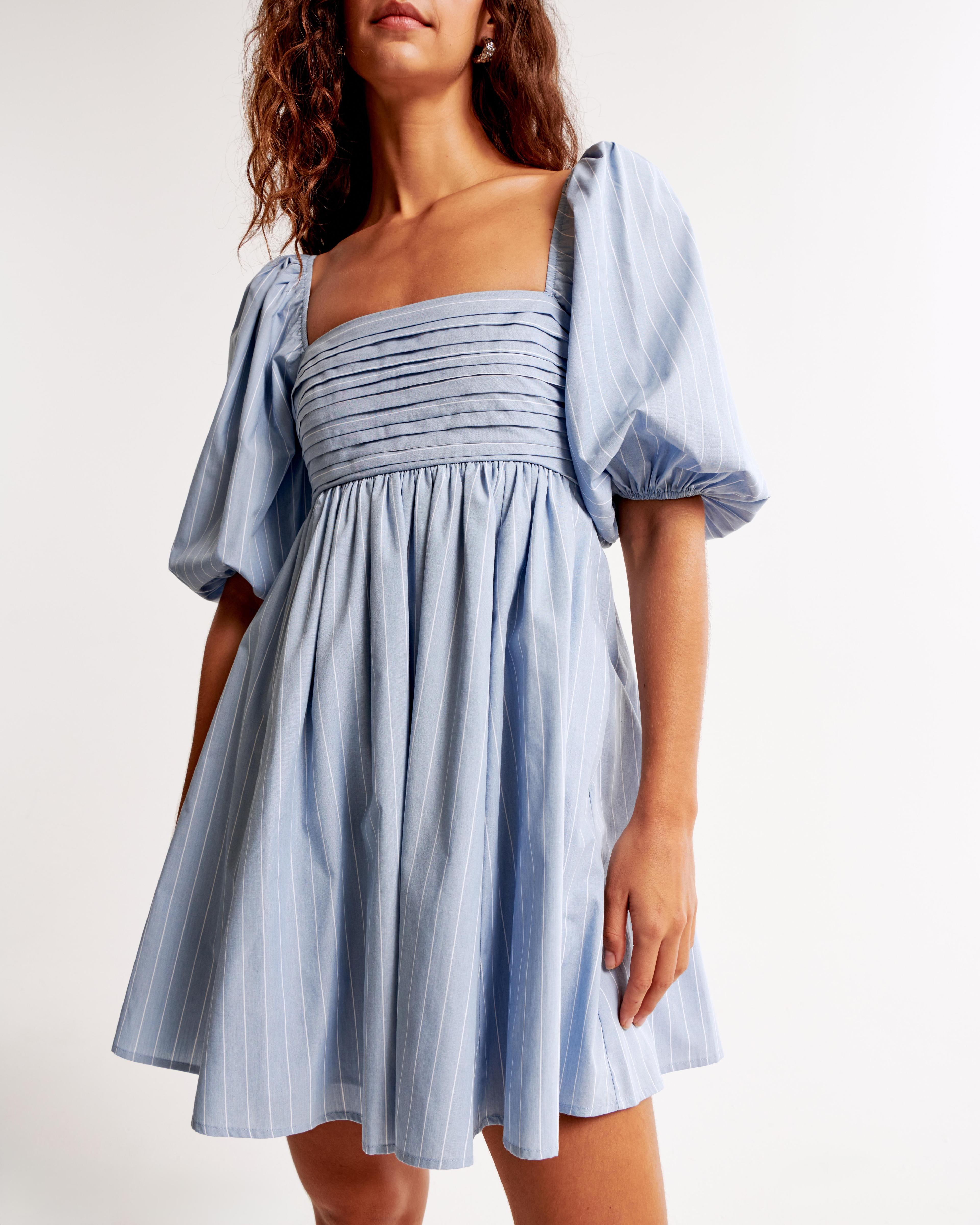 Emerson Poplin Puff Sleeve Mini Dress Product Image