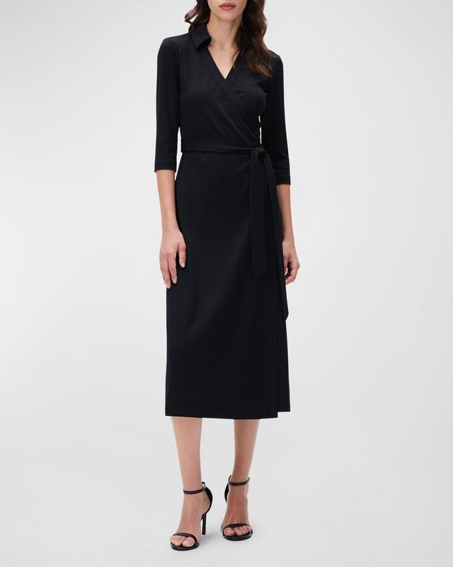 Womens Abigail Wrap Midi-Dress Product Image