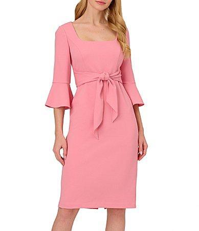 Adrianna Papell Bell Sleeve Tie Front Dress Product Image