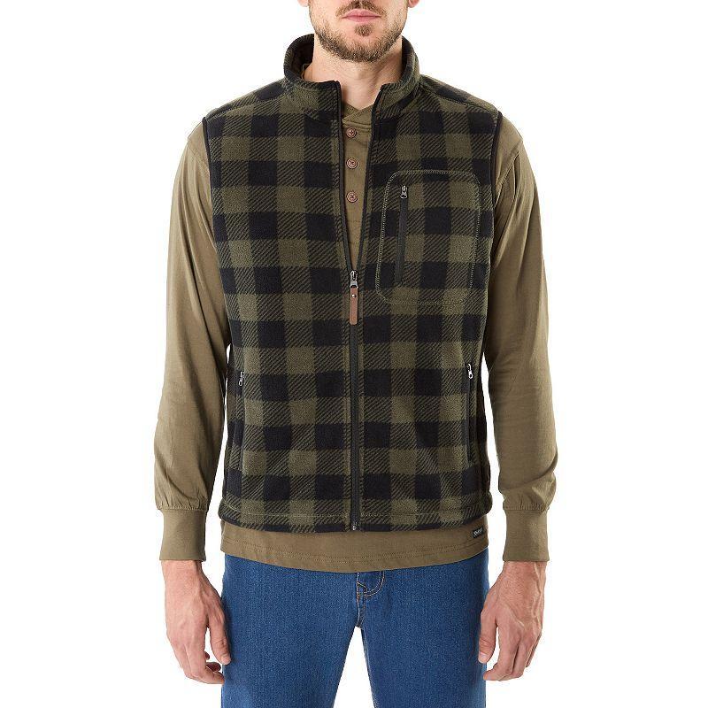 Smiths Workwear Sherpa Lined Plaid Mens Fleece Vest, X-large Product Image