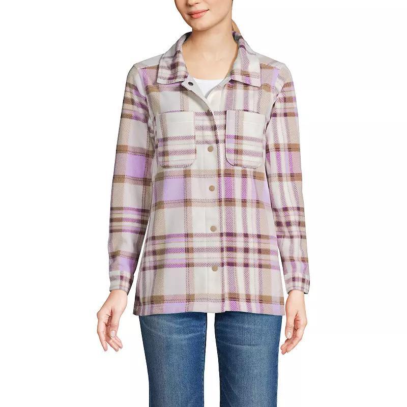 Lands End Womens Anyweather Fleece Shirt Jacket Product Image