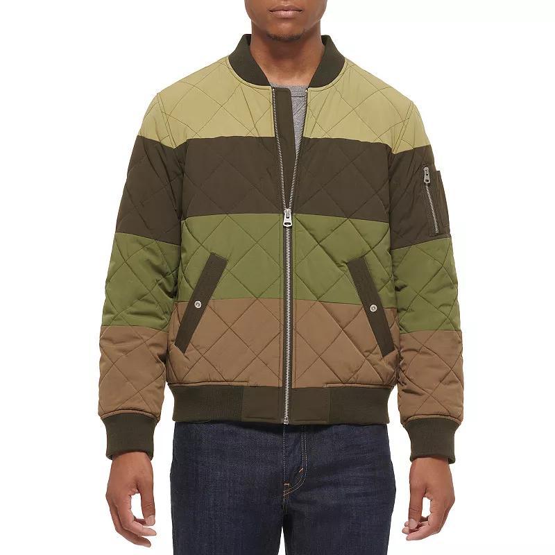 Mens Levis Diamond Quilted Bomber Jacket Product Image