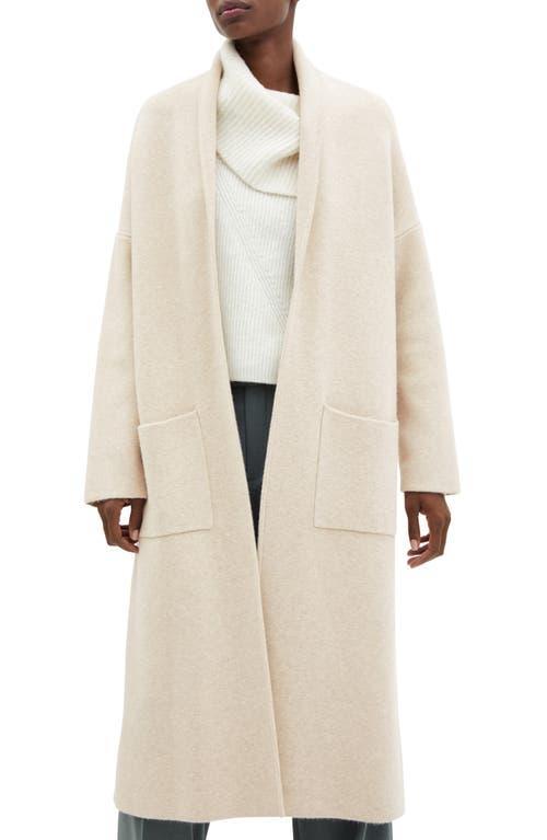 MANGO - Oversized knitted coat with pockets light/pastel greyWomen Product Image