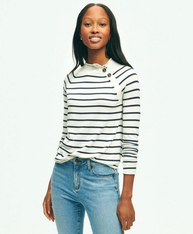 Mariner Striped Silk-Cotton Sweater Product Image