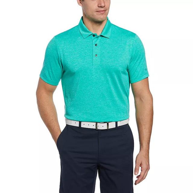 Mens Grand Slam Slim Fit Heather Golf Polo Medium Green Grey Product Image