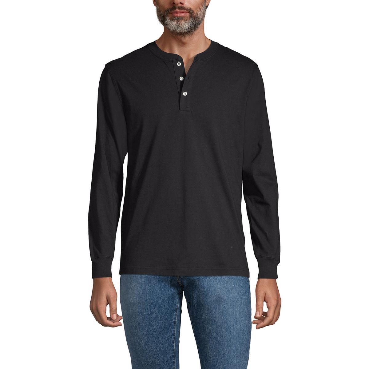 Mens Lands End Super-T Henley Product Image