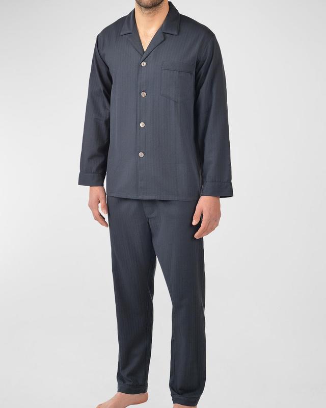 Men's Piped Pajama Set Product Image